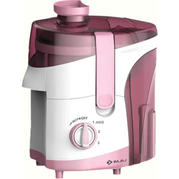 Bajaj 2 Jars JX 20 500W (410701) 3 Speed Control with 18000 RPM Juicer Mixer Grinder (White & Pink)